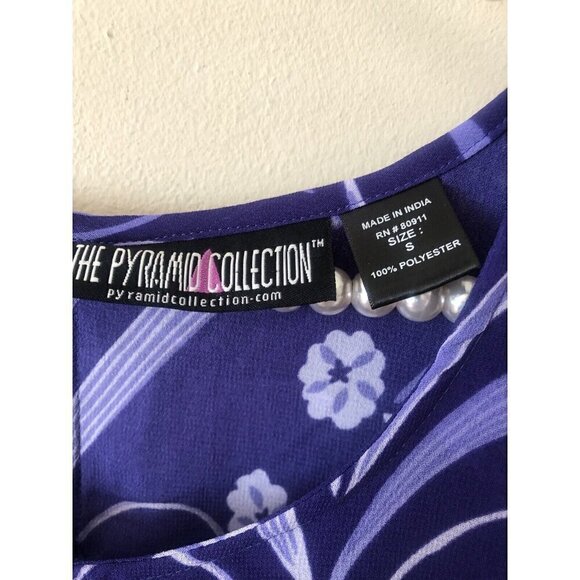 NWOT The Pyramid Collection Size Small Purple Sleeveless Maxi Dress Tiered - Picture 7 of 7